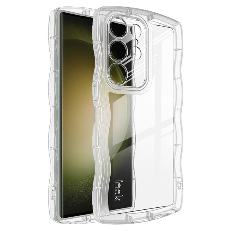 IMAK UX-8 Series TPU Phone Case for Samsung Galaxy S23 Ultra Cover Wavy Shape Edge Anti-Drop Phone Shell IMAK UX-8 Series TPU Phone Case for Samsung Galaxy S23 Ultra Cover Wavy Shape Edge Anti-Drop Phone Shell